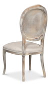 Oval Cane Back S/Chair Grey Oak  Taupe, by Sarreid, 2' length x 1'9" width x 3'5" height thumbnail 11