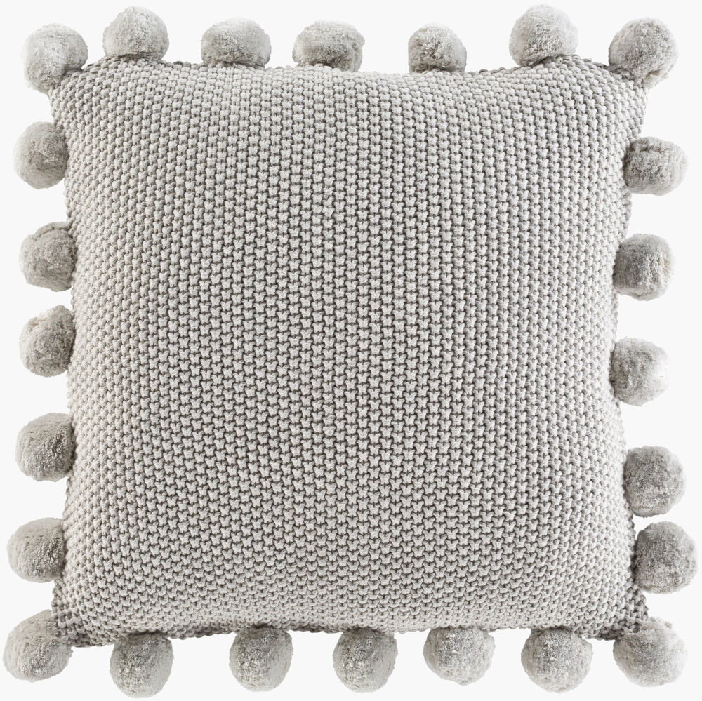 Pomtastic Accent Pillow, Decorative Pillow by Surya, 18" length x 18" width