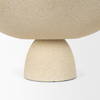 Radka Beige Textured Large Metal Decorative Bowl, by Mercana, 19.69" length x 15.75" width x 8.25" height thumbnail 10