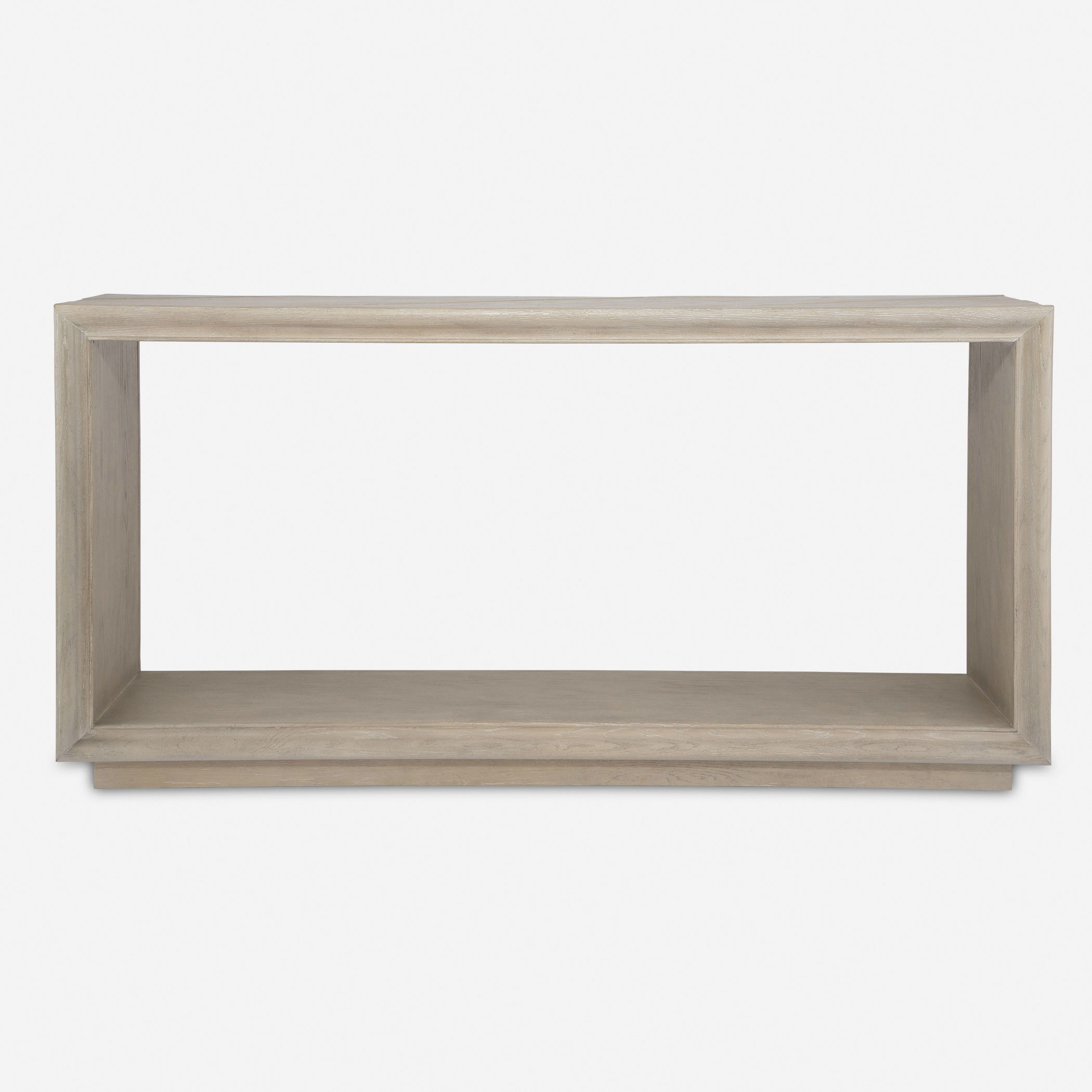 Prism Light Oak Console Table, Furniture by Uttermost, 60" width x 30" height x 14" depth View 1
