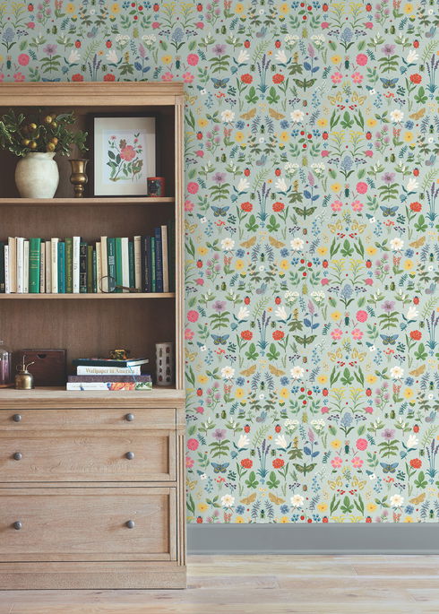 Curio Mint Peel & Stick Wallpaper