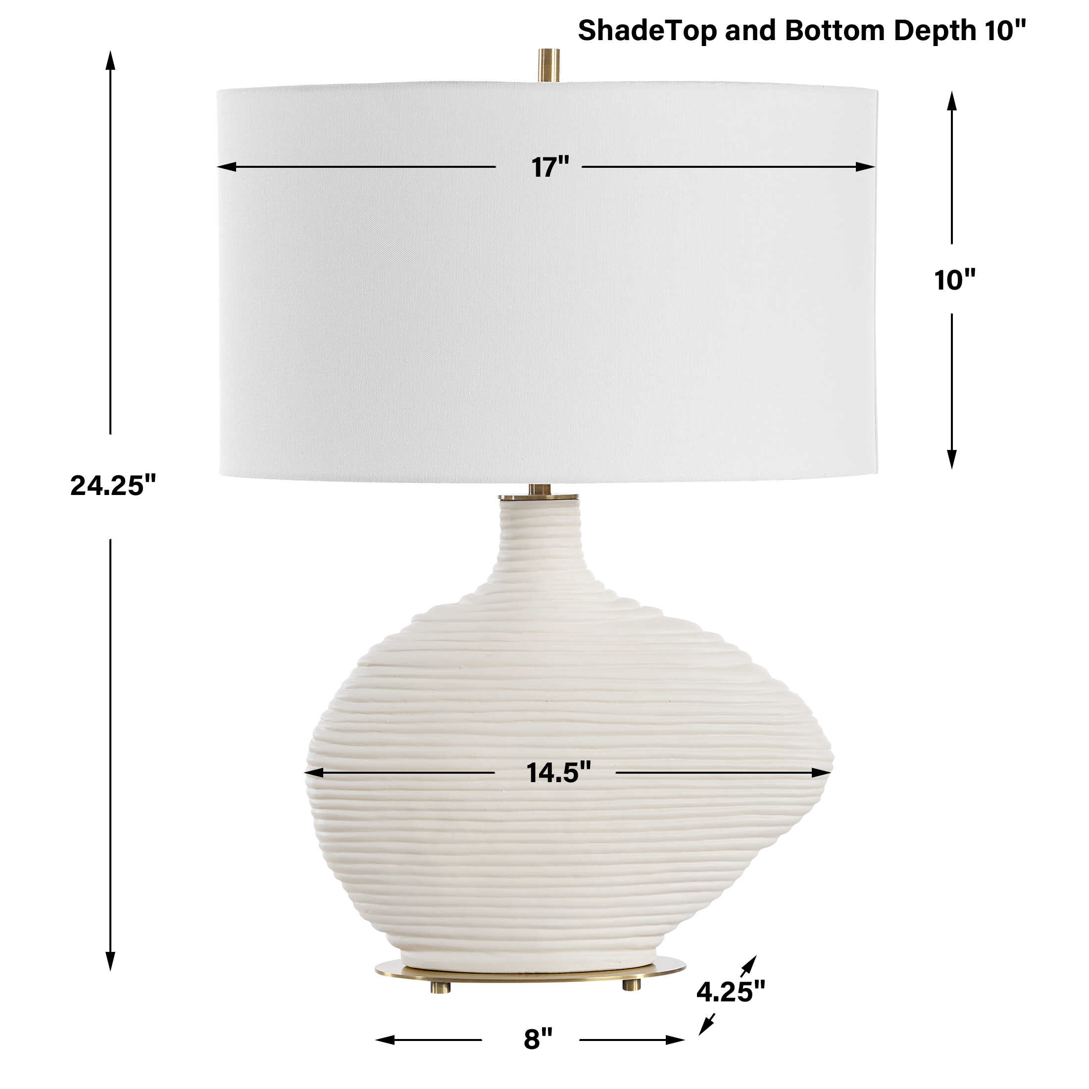 Duostacked Ceramic Table Lamp large image 