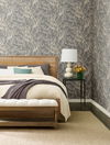 Budding Branch Silhouette Brown Wallpaper, by York Wall, 27' length x 2'3" width x 0.02" depth thumbnail 2
