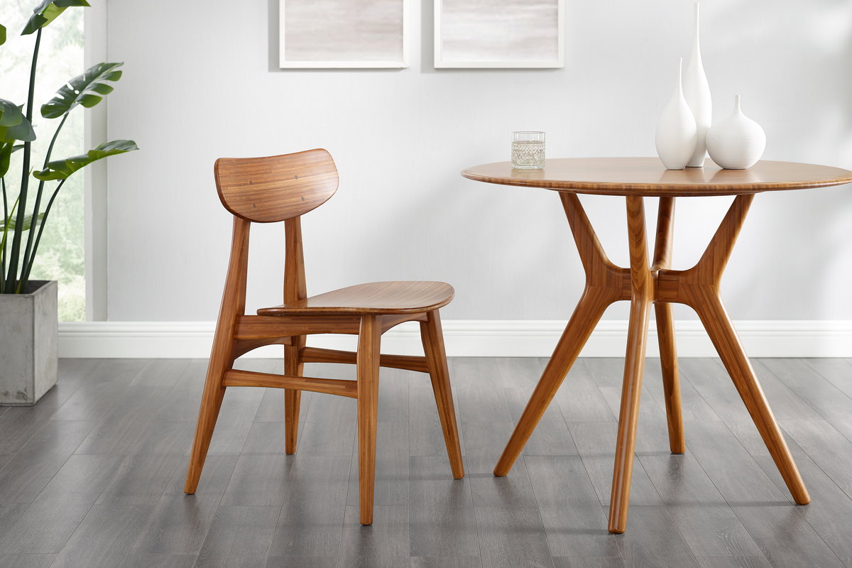 Sitka 36' Round Dining Table, Amber, by Greenington, 36" length x 36" width x 29.5" height View 7