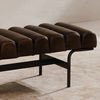 Harrison  Dark Brown, Benche by Moe's Home, 54.75" width x 17.25" height x 20" depth thumbnail 7