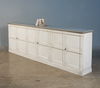Luciana Wood Drs Buffet,112',St.Wht,Grey, Cabinets & Sideboard by Sarreid, 112" length x 15" width x 38" height thumbnail 13