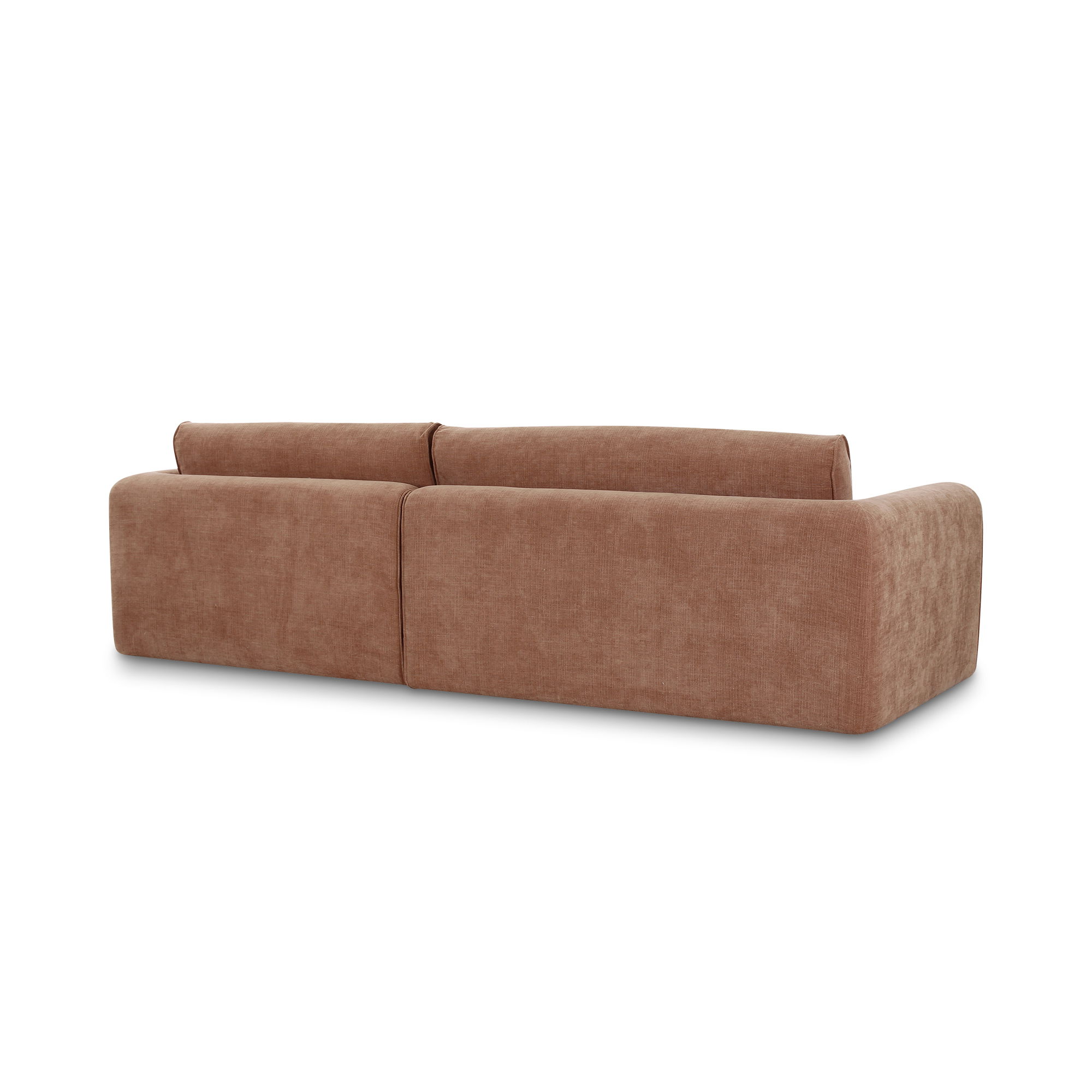 Madrid Right Sectional Heritage Pink, Sectional Sofa by Moe's Home, 112" width x 33.5" height x 65" depth View 3