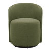 Sylvie Outdoor Swivel Dining Chair Green, by Moe's Home, 25.5" width x 32.3" height x 25.5" depth thumbnail 1