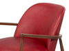 Pindar Armchair, Leather, New Rouge,Red thumbnail 17