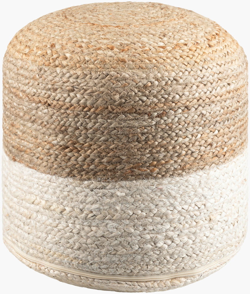 Kona Pouf, Ottoman by Surya, 14" width x 18" height