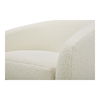 Oscy Swivel Chair Vegan Shearling White, Accent Chair by Moe's Home, 31" width x 28" height x 31" depth thumbnail 6