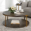 Palisade Round Wood Coffee Table thumbnail 5