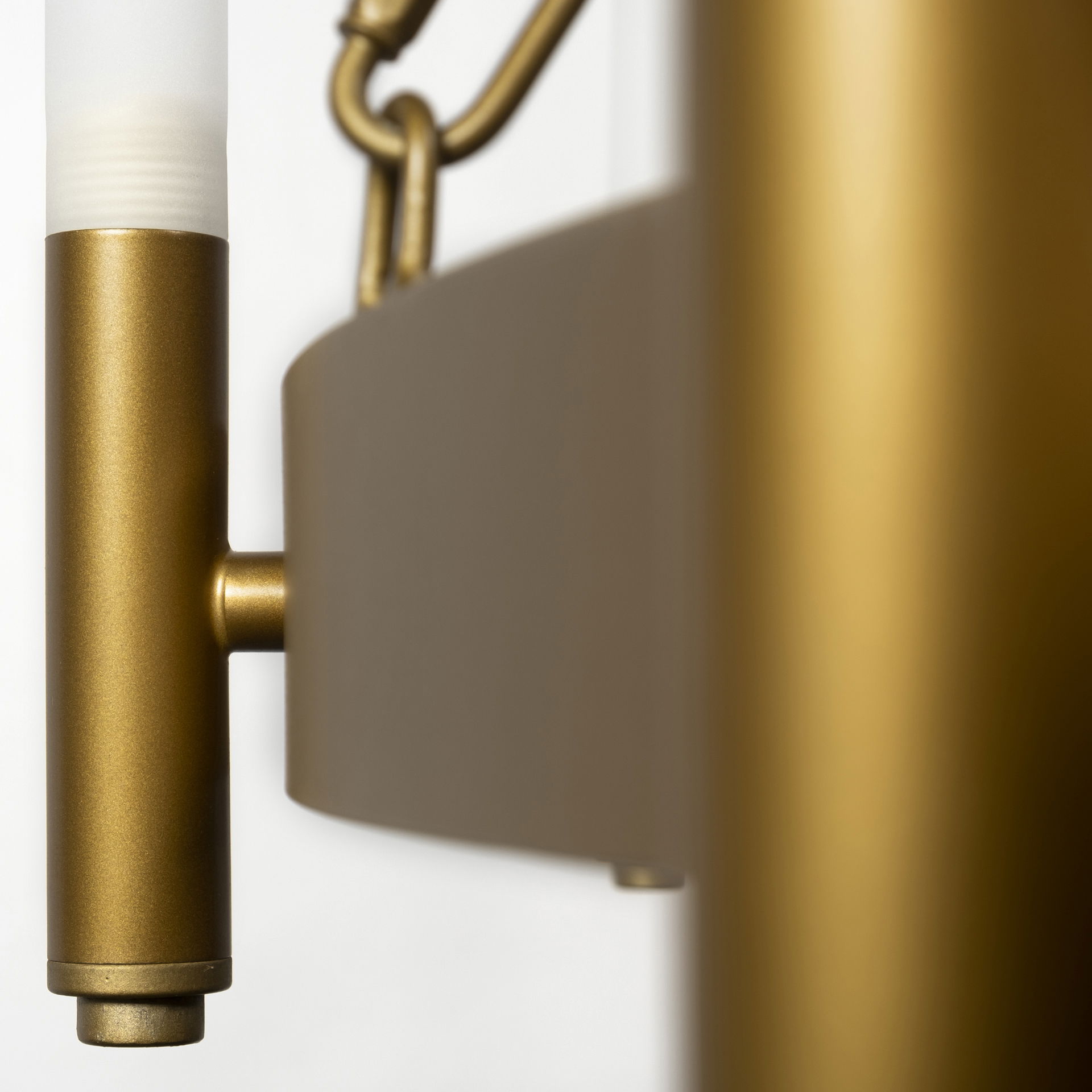 Decamp II (47.2'x36.2') Gold Metal Chassis Glass Tube Twelve Light Chandelier, by Mercana, 47.24" length x 47.24" width x 36.22" height View 8