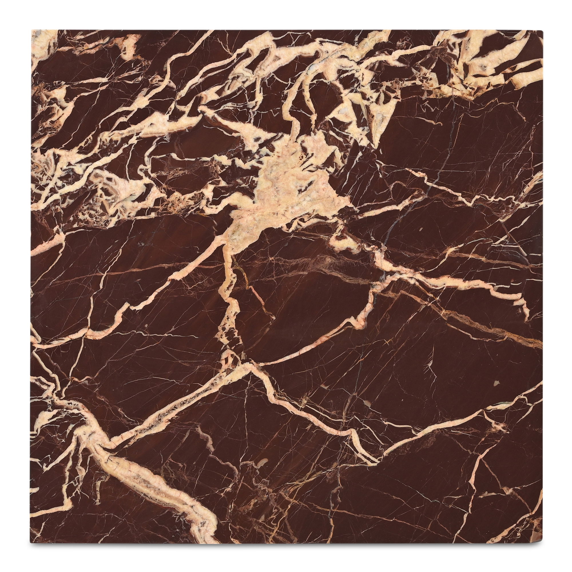 Rosa Coffee Table Rosso Levanto Marble, by Moe's Home, 40" width x 16" height x 30" depth View 9