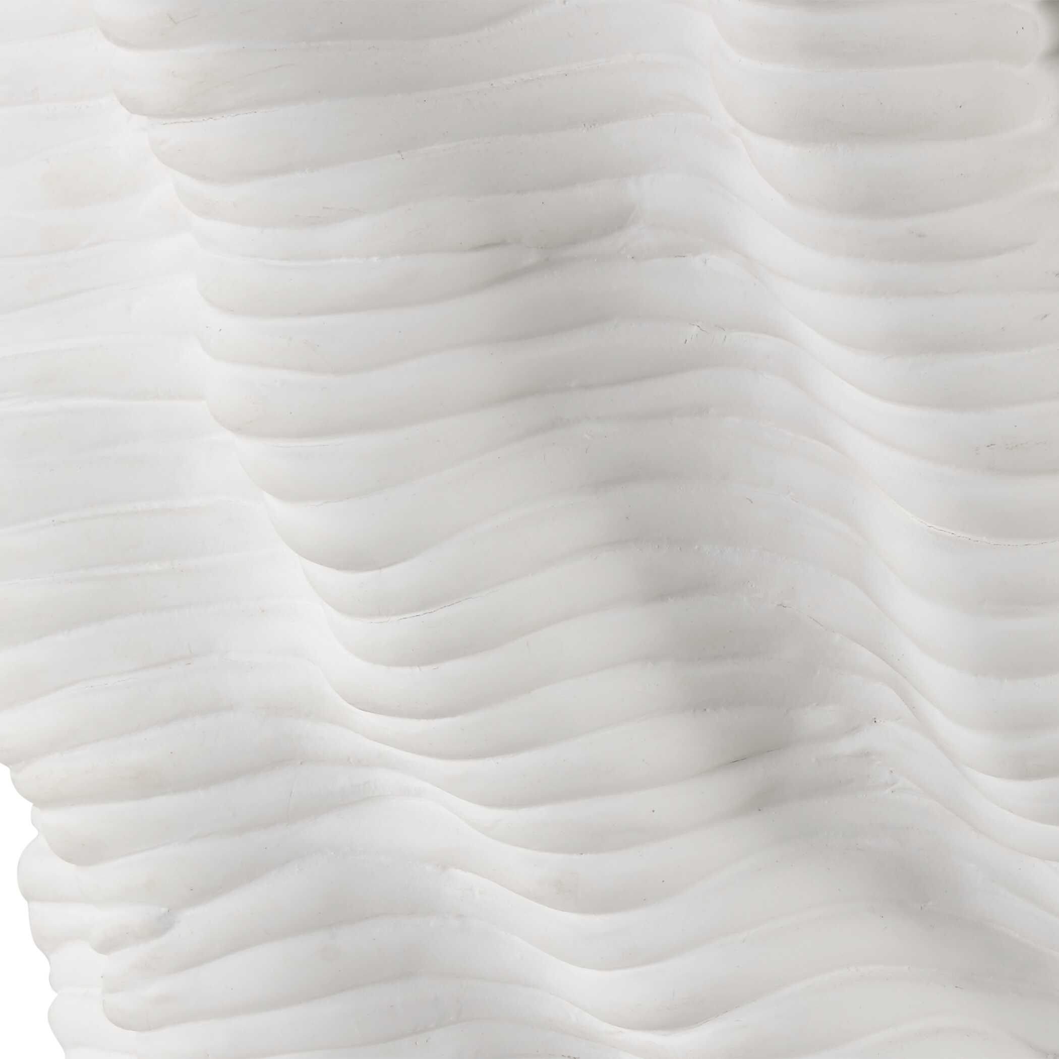 Stratified White Table Lamp, by Uttermost, 18" width x 28" height x 18" depth View 8