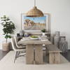 Aida 84'L x 42'W Rectangular Dining Table | Modern | Light Gray Wood | Seats 8, by Mercana, 84" length x 42" width x 30" height thumbnail 2