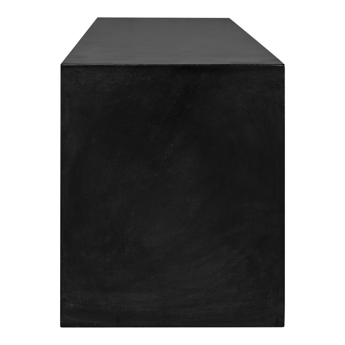 Lazarus Outdoor Bench Black, Benche by Moe's Home, 55.25" width x 18.5" height x 15.75" depth View 3