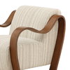Amabel Occasional Chair Cream, Accent Chair by Dovetail, 29.5" width x 29" height x 35.5" depth thumbnail 6