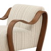 Amabel Occasional Chair Cream, Accent Chair by Dovetail, 30" width x 29.25" height x 35.3" depth thumbnail 6