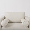 Loretta  Cream Fabric Chair with Two Bolster Cushions, Accent Chair by Mercana, 40.75" length x 36.22" width x 33.86" height thumbnail 10