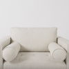 Loretta  Cream Fabric Chair with Two Bolster Cushions, Accent Chair by Mercana, 40.75" length x 36.22" width x 33.86" height thumbnail 9