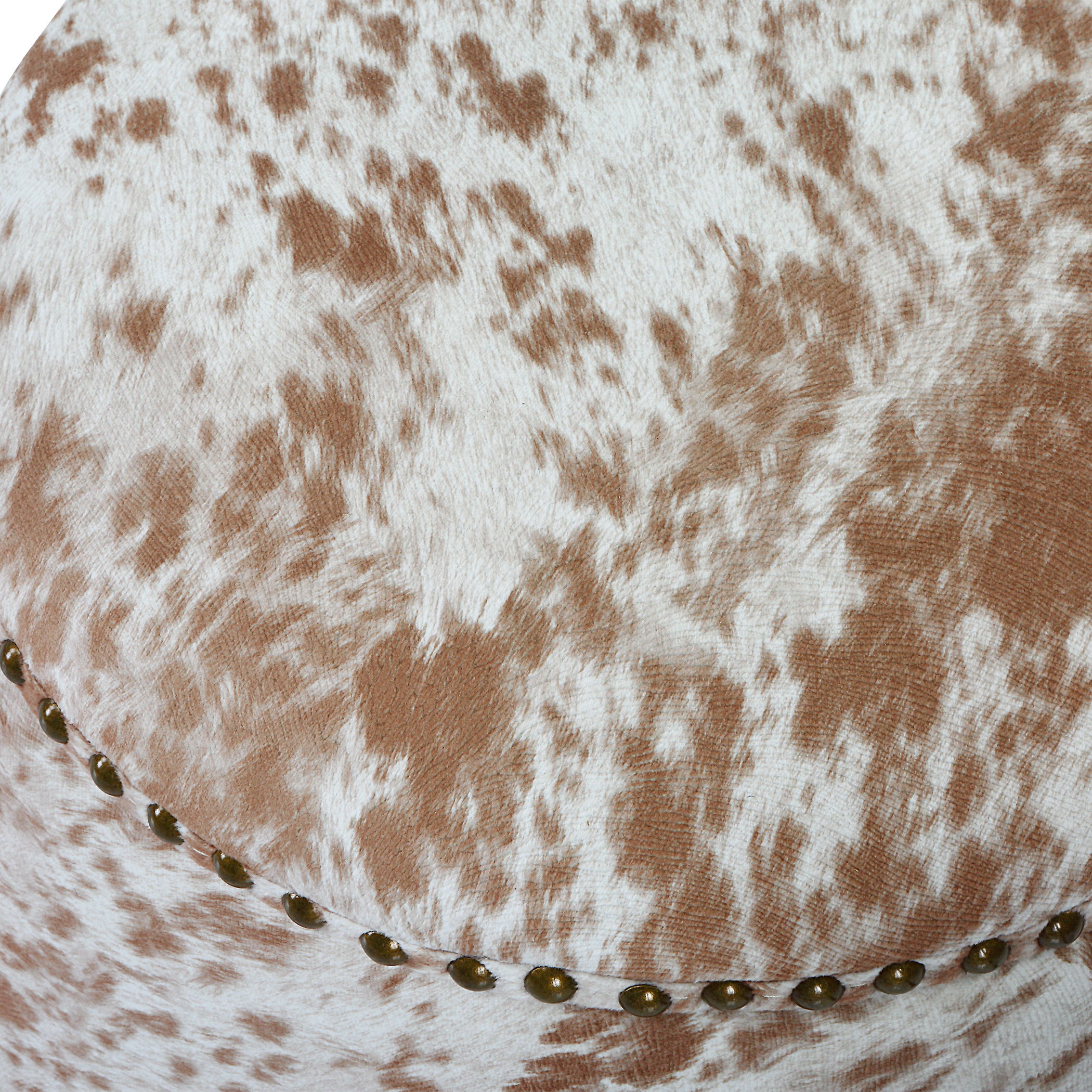 Gumdrop Cow Hide Ottoman large image 