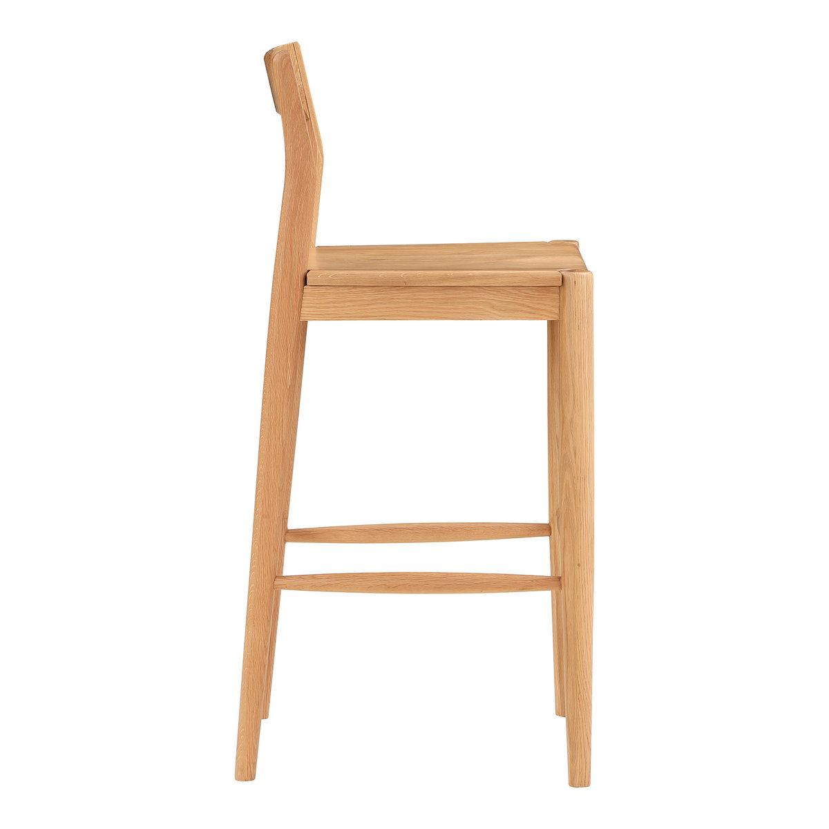 Owing Barstool Natural Oak, Counter & Bar Stool by Moe's Home, 19.5" width x 42" height x 20" depth View 3
