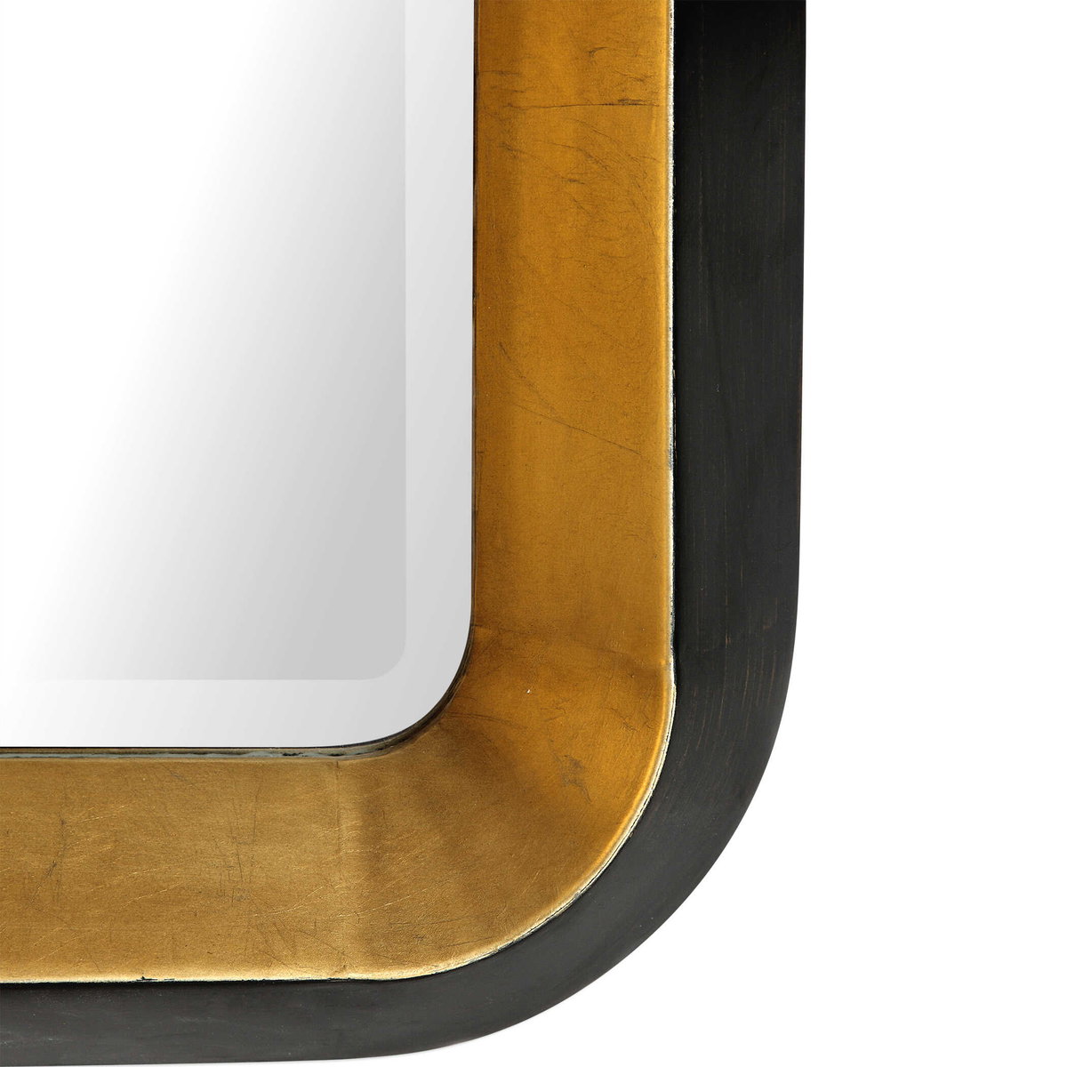Niva Metallic Gold Wall Mirror, by Uttermost, 28" width x 42.13" height x 4" depth View 7