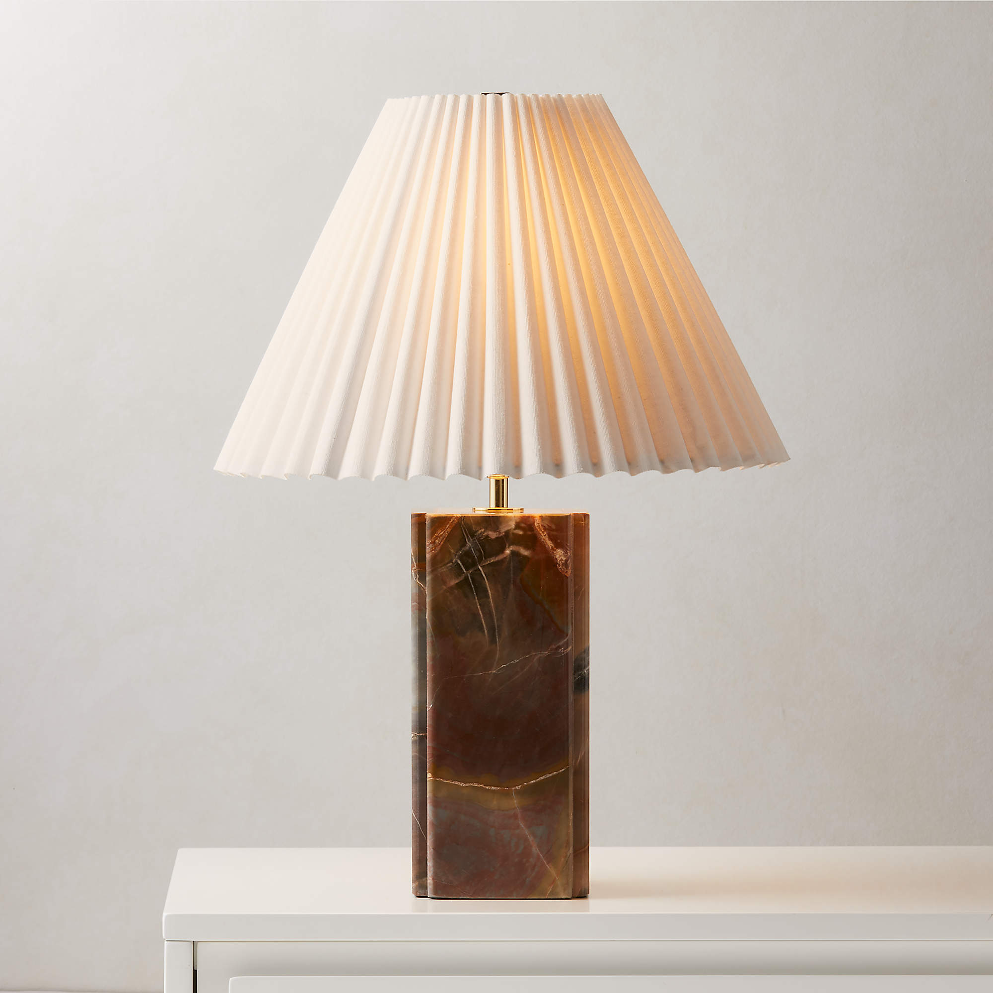 Online Designer Combined Living/Dining Bianca Red Marble Table Lamp