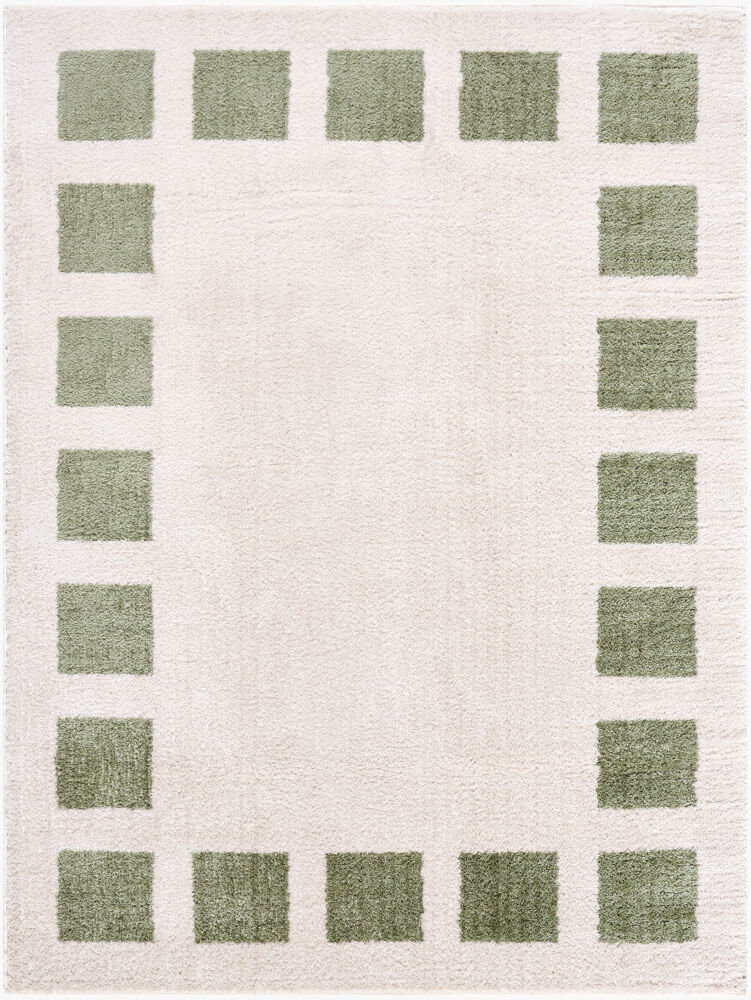 Fossay Shag Machine Woven Rug, by Surya, 6'11.86" length x 5'2.99" width