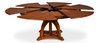 Austin Jupe Dining Table Medium Walnut, by Sarreid, 4'7" length x 4'7" width x 2'6" height thumbnail 2