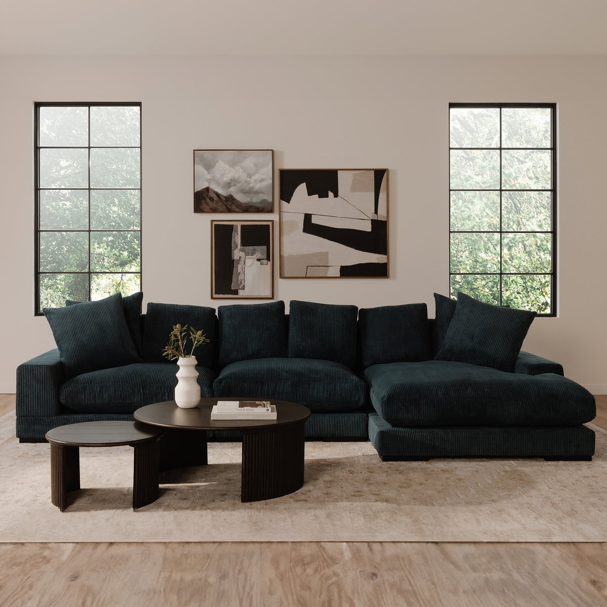 Penny Small Coffee Table Dark Brown, by Moe's Home, 24" width x 13.75" height x 24" depth View 13