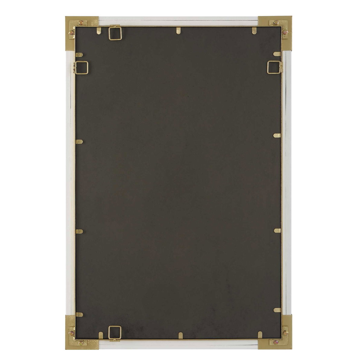 Malik White & Gold Mirror, by Uttermost, 26.25" width x 38.12" height x 1.87" depth View 7