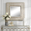 Wharton Whitewashed Square Mirror thumbnail 1