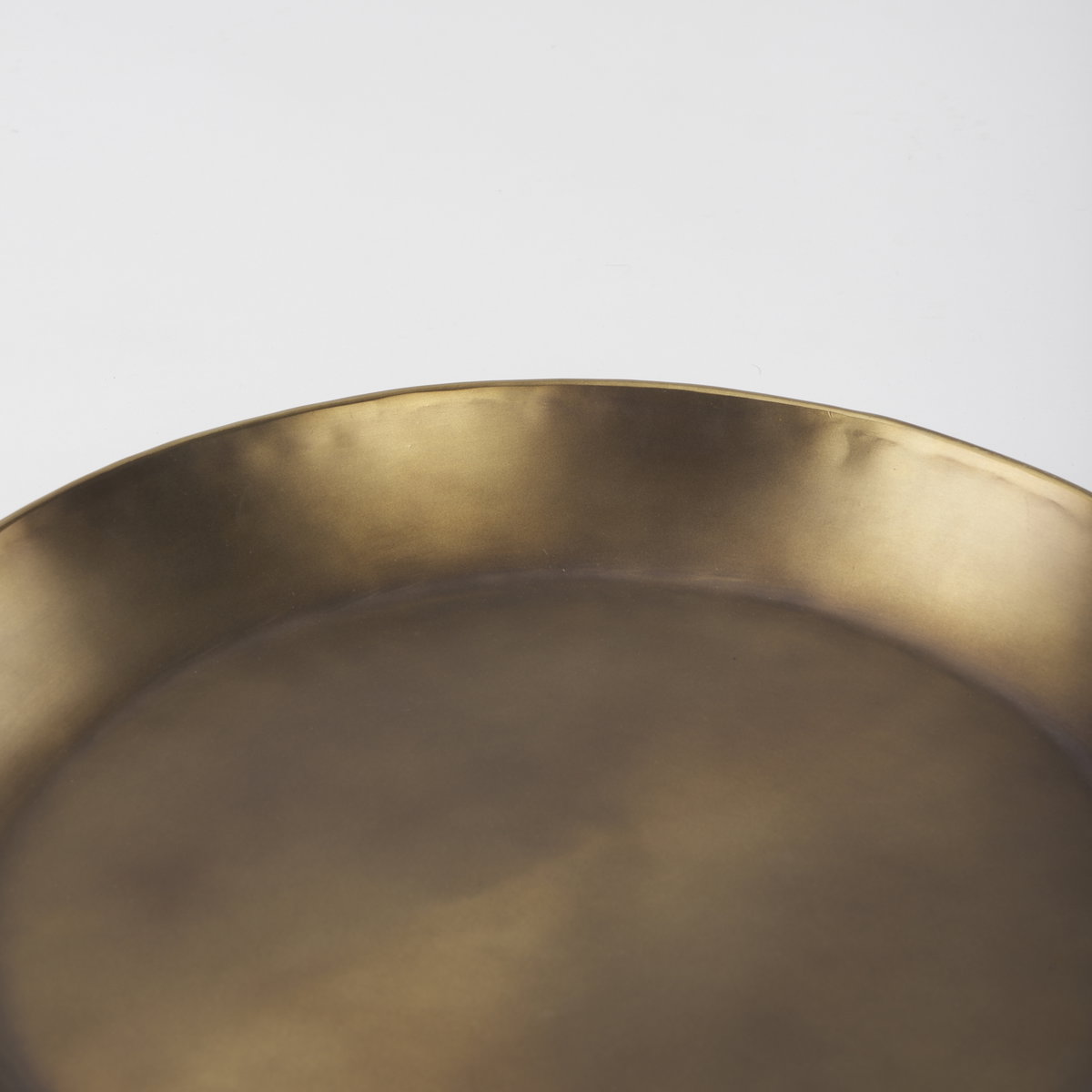 Eagan  Brass Aluminium Tray Small, Decorative Tray by Mercana, 16" length x 16" width x 1.5" height View 6