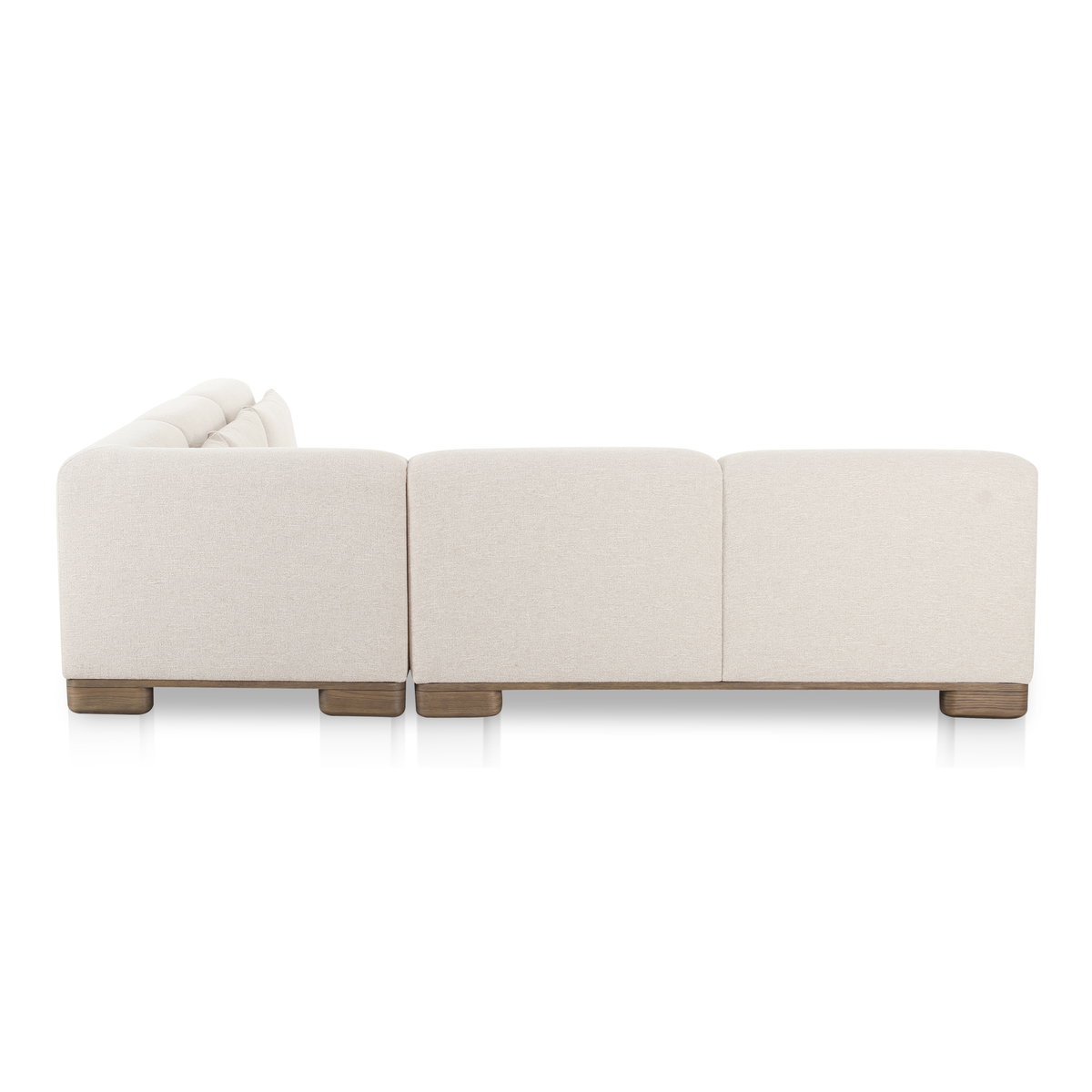 June Corner Modular Sectional Oatmeal, Sectional Sofa by Moe's Home, 110" width x 30" height x 110" depth View 6