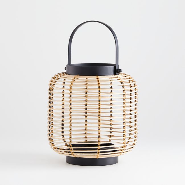 Online Designer Patio Brigton Rattan Lantern 10