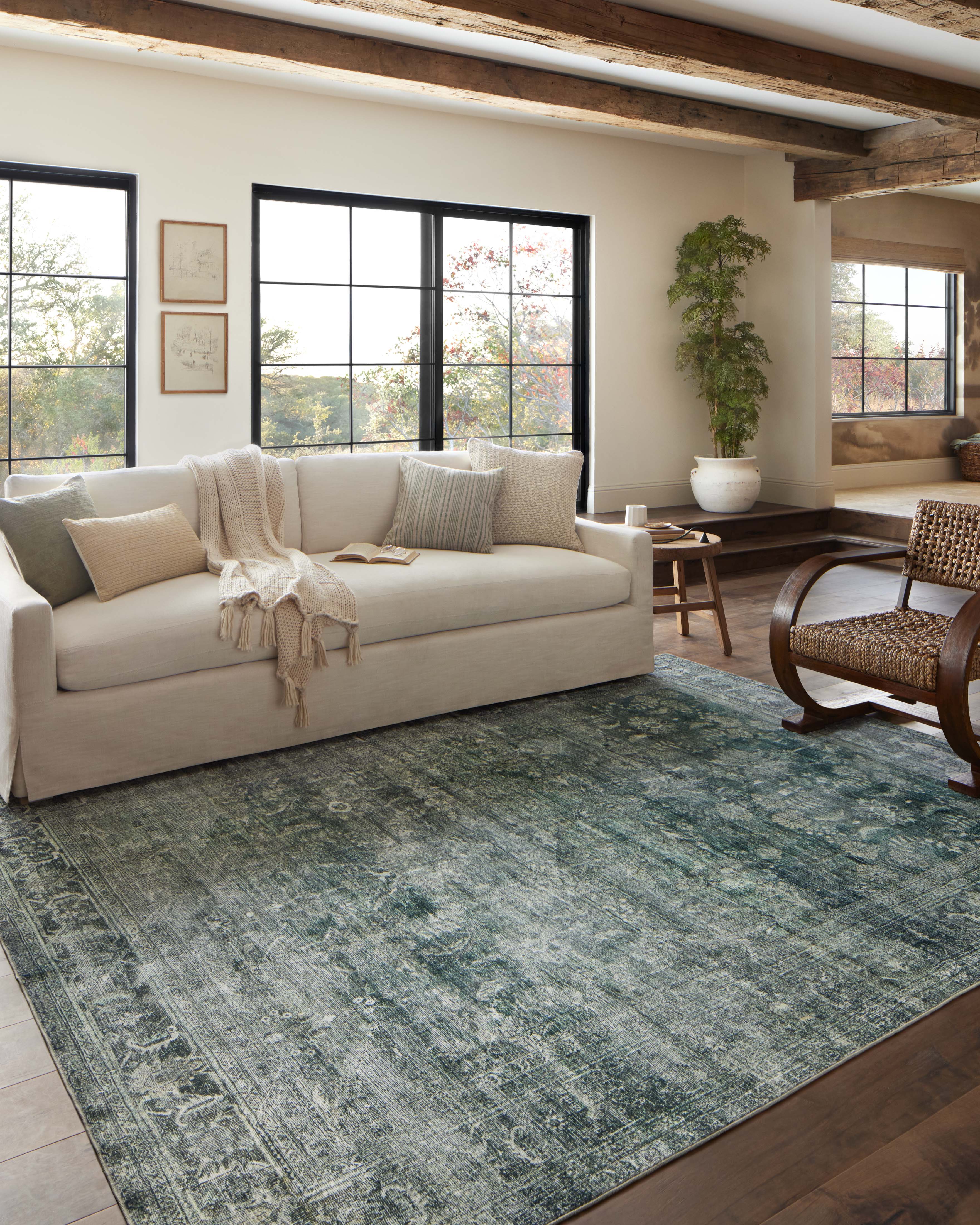 Magnolia Home by Joanna Gaines x Loloi Banks Rug, 2'6" length x 7'6" width View 3