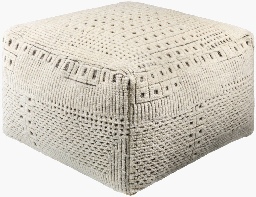Tunisia Pouf, Ottoman by Surya, 24" width x 14" height