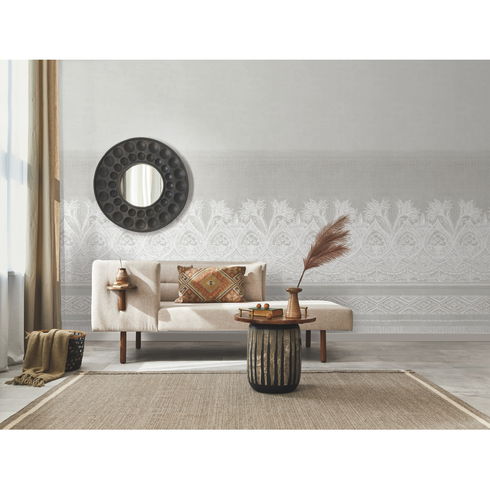 Henna Grey Wall Mural