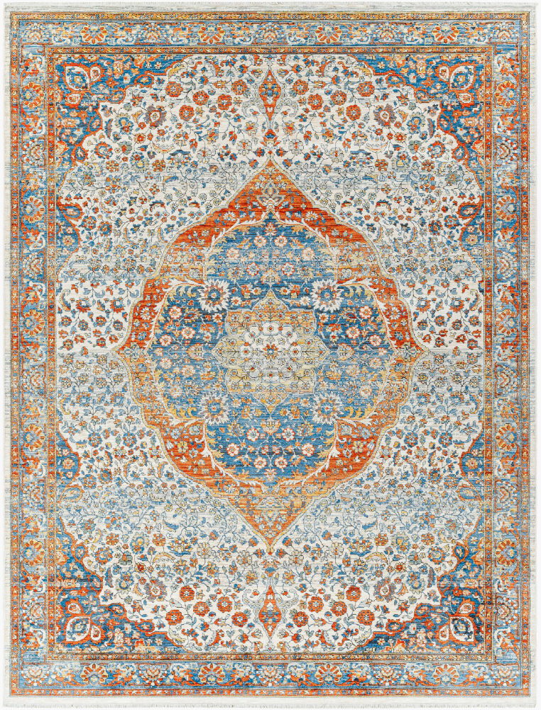 Chicago Machine Woven Rug, by Surya, 11'11.7" length x 2'9.86" width