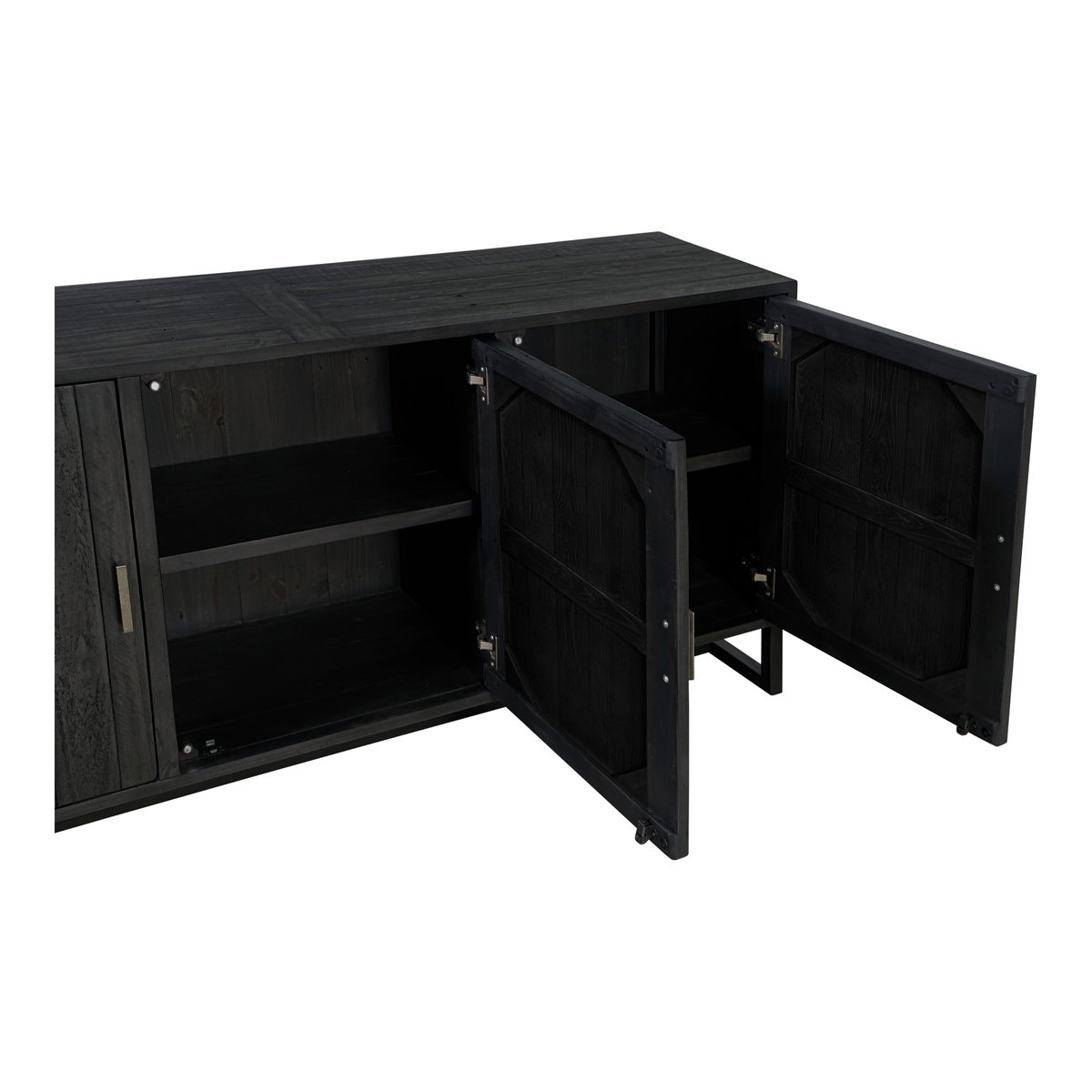 Sierra Sideboard Black, Cabinets & Sideboard by Moe's Home, 68" width x 31.75" height x 16.5" depth View 6