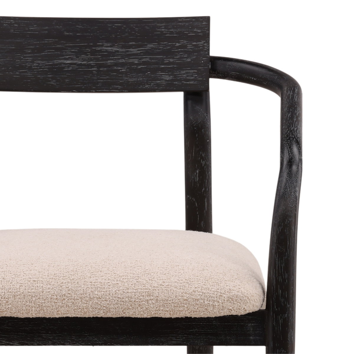 Lucio Dining Chair Cream, by Dovetail, 23.8" width x 31" height x 23" depth View 6