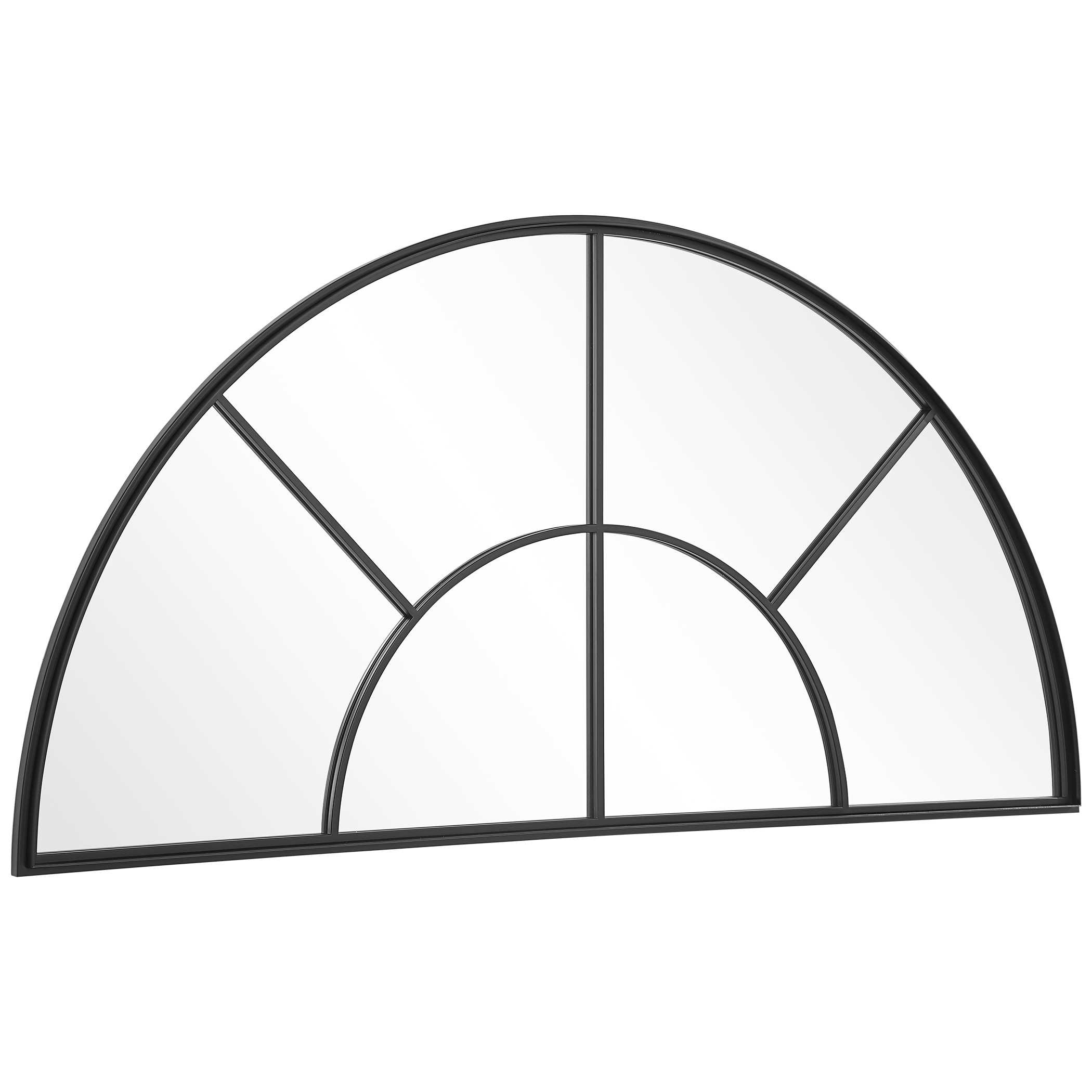 Rousseau Iron Window Arch Mirror, by Uttermost, 60" width x 30.5" height x 1.37" depth View 4
