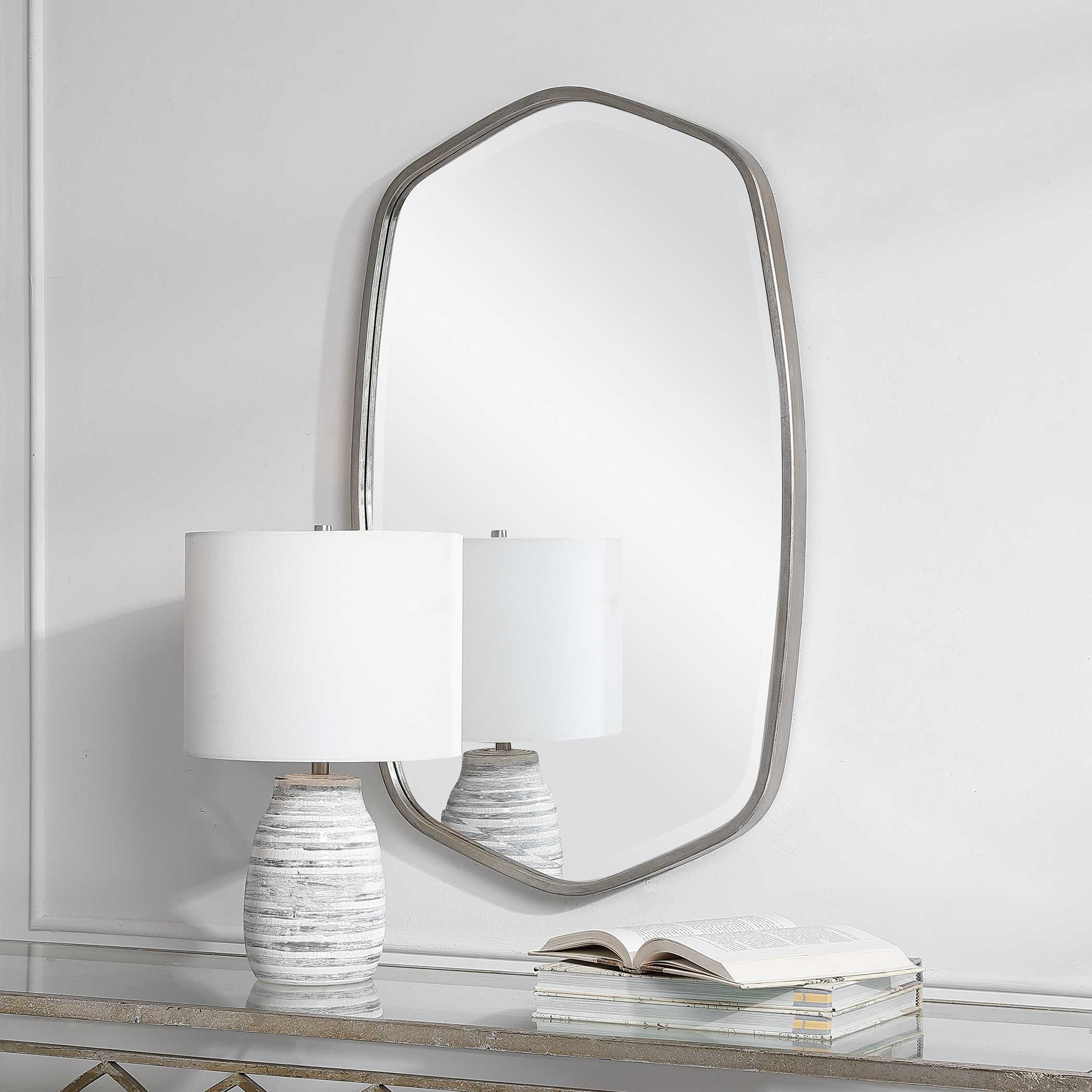 Duronia Brushed Silver Mirror Duronia Brushed Silver Mirror large image