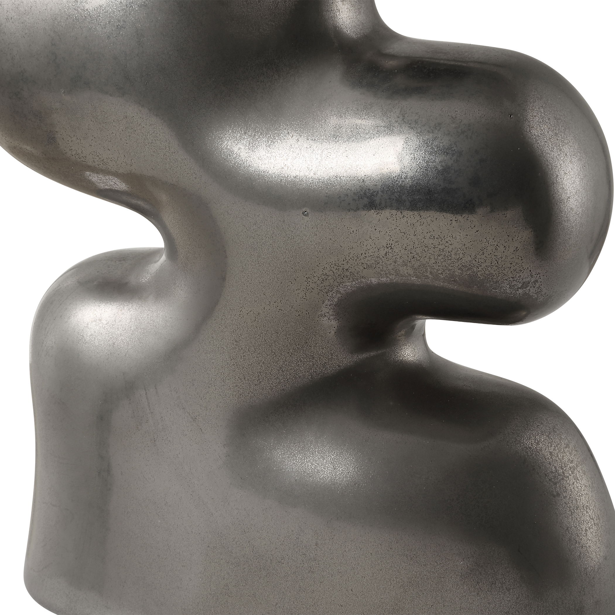 Free Flowing Nickel Vases Set/2 large image 