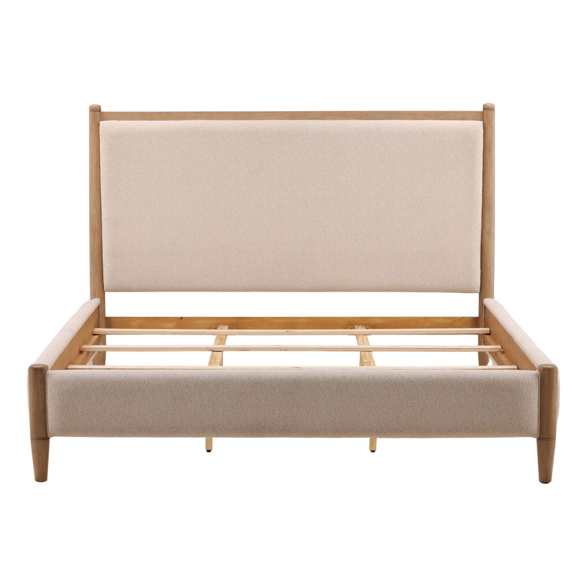 Nexis Bed King Cream, by Dovetail, 82.91" width x 56.1" height x 89.76" depth View 2