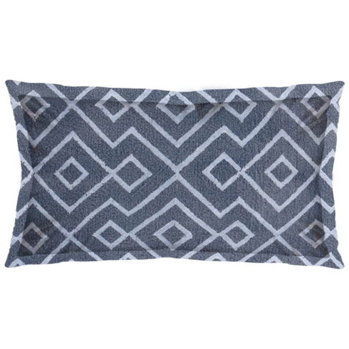 Boswell 14x26 Blue Diamond Patterned Pillow Cover