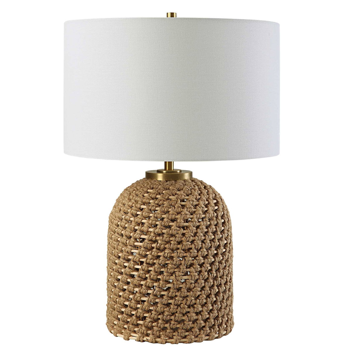 Kendari Rope & Rattan Table Lamp, by Uttermost, 1'5" width x 2'0.75" height x 1'5" depth View 5