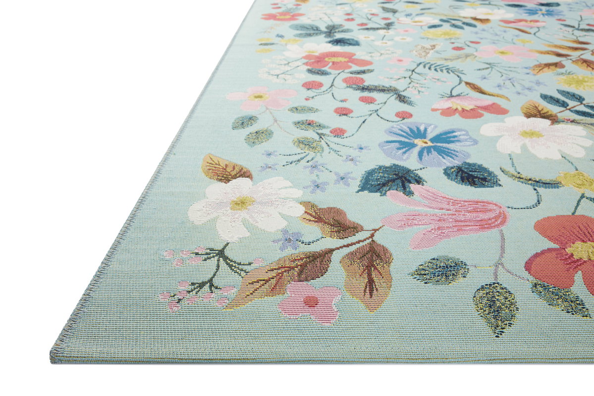 Rifle Paper Co. x Loloi Perennial Rug, 6'7" length x 9'4" width View 3